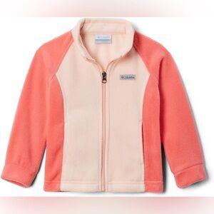 Columbia Toddler Girls Benton Springs Fleece Jacket -  4T - Peach Blossom